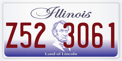 IL license plate Z523061