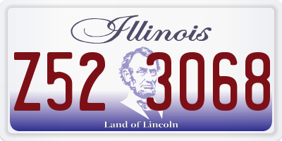 IL license plate Z523068