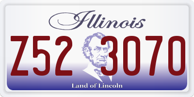 IL license plate Z523070