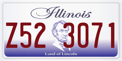 IL license plate Z523071