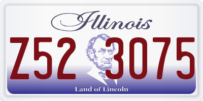 IL license plate Z523075