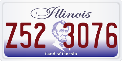 IL license plate Z523076