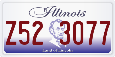 IL license plate Z523077