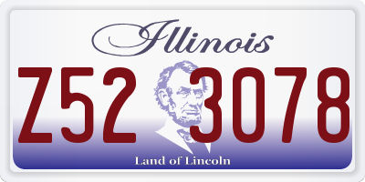 IL license plate Z523078