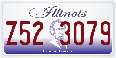 IL license plate Z523079