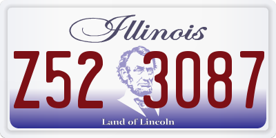 IL license plate Z523087