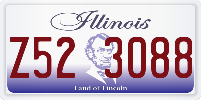 IL license plate Z523088