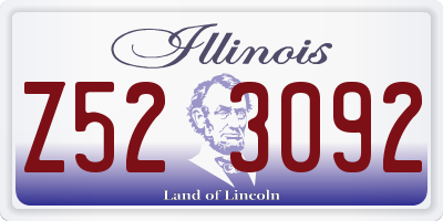 IL license plate Z523092