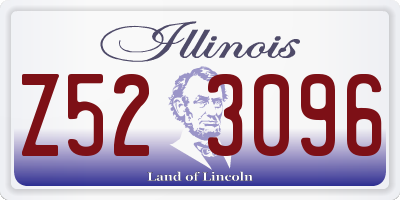 IL license plate Z523096