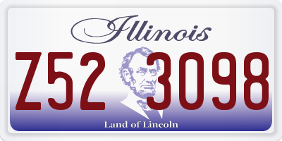IL license plate Z523098