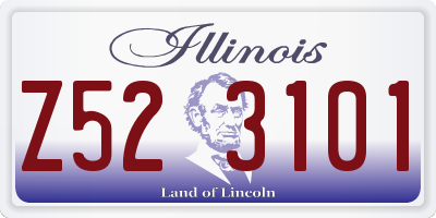 IL license plate Z523101