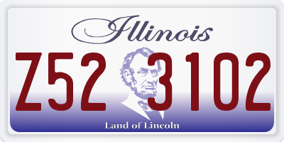 IL license plate Z523102