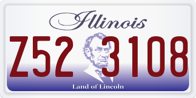IL license plate Z523108
