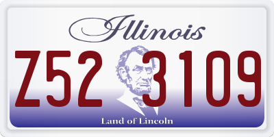 IL license plate Z523109