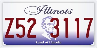 IL license plate Z523117