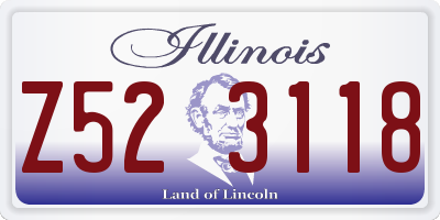 IL license plate Z523118