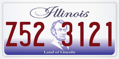 IL license plate Z523121