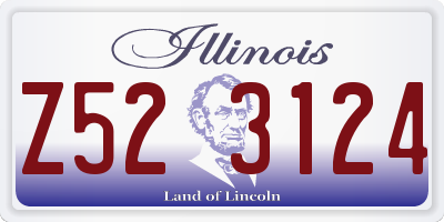 IL license plate Z523124