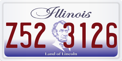 IL license plate Z523126