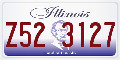 IL license plate Z523127
