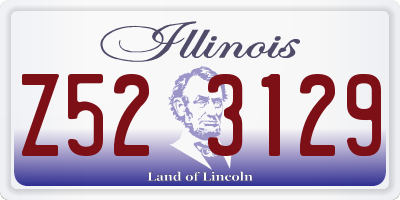 IL license plate Z523129