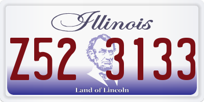 IL license plate Z523133