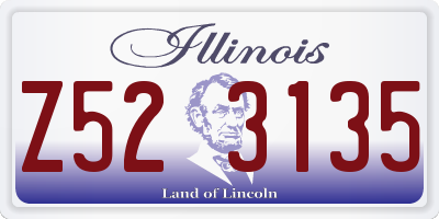 IL license plate Z523135