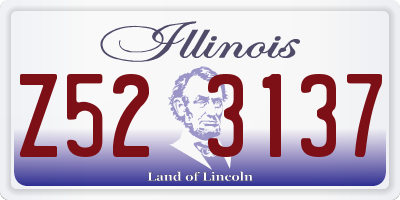 IL license plate Z523137
