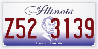 IL license plate Z523139