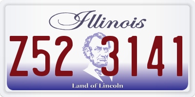IL license plate Z523141