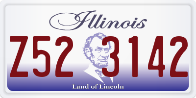 IL license plate Z523142