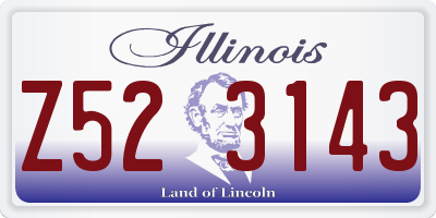 IL license plate Z523143
