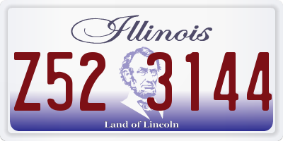IL license plate Z523144