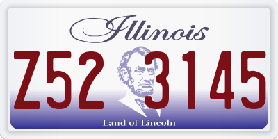 IL license plate Z523145