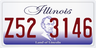 IL license plate Z523146