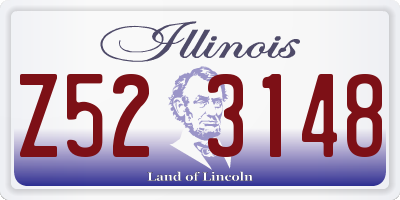IL license plate Z523148