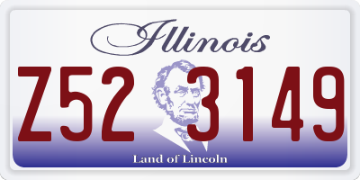 IL license plate Z523149