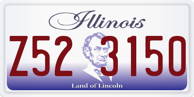 IL license plate Z523150