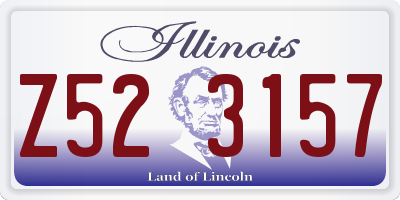 IL license plate Z523157