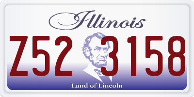 IL license plate Z523158