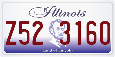 IL license plate Z523160