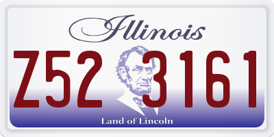 IL license plate Z523161