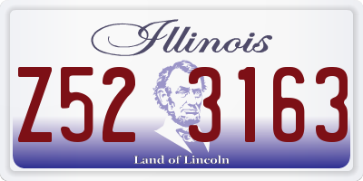 IL license plate Z523163