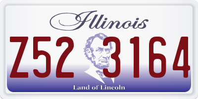 IL license plate Z523164