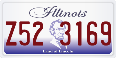 IL license plate Z523169