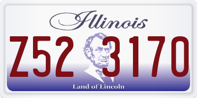 IL license plate Z523170