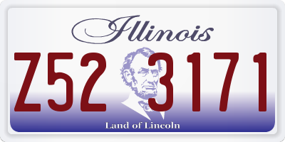 IL license plate Z523171