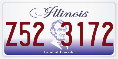 IL license plate Z523172