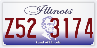 IL license plate Z523174