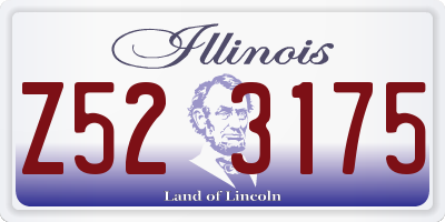 IL license plate Z523175